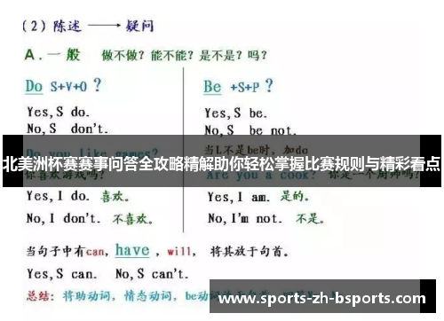 北美洲杯赛赛事问答全攻略精解助你轻松掌握比赛规则与精彩看点